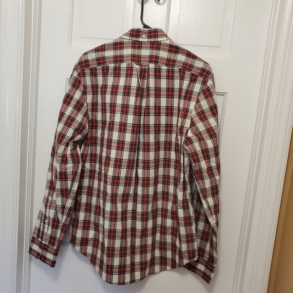 JCPENNEY MENS PLAID BUTTON FRONT SHIRT SIZE LARGE - Picture 5 of 6